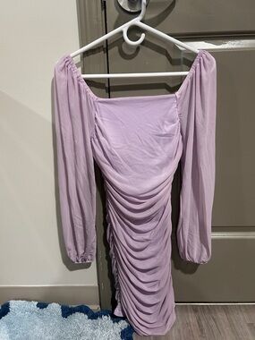 purple hoco/date party dress